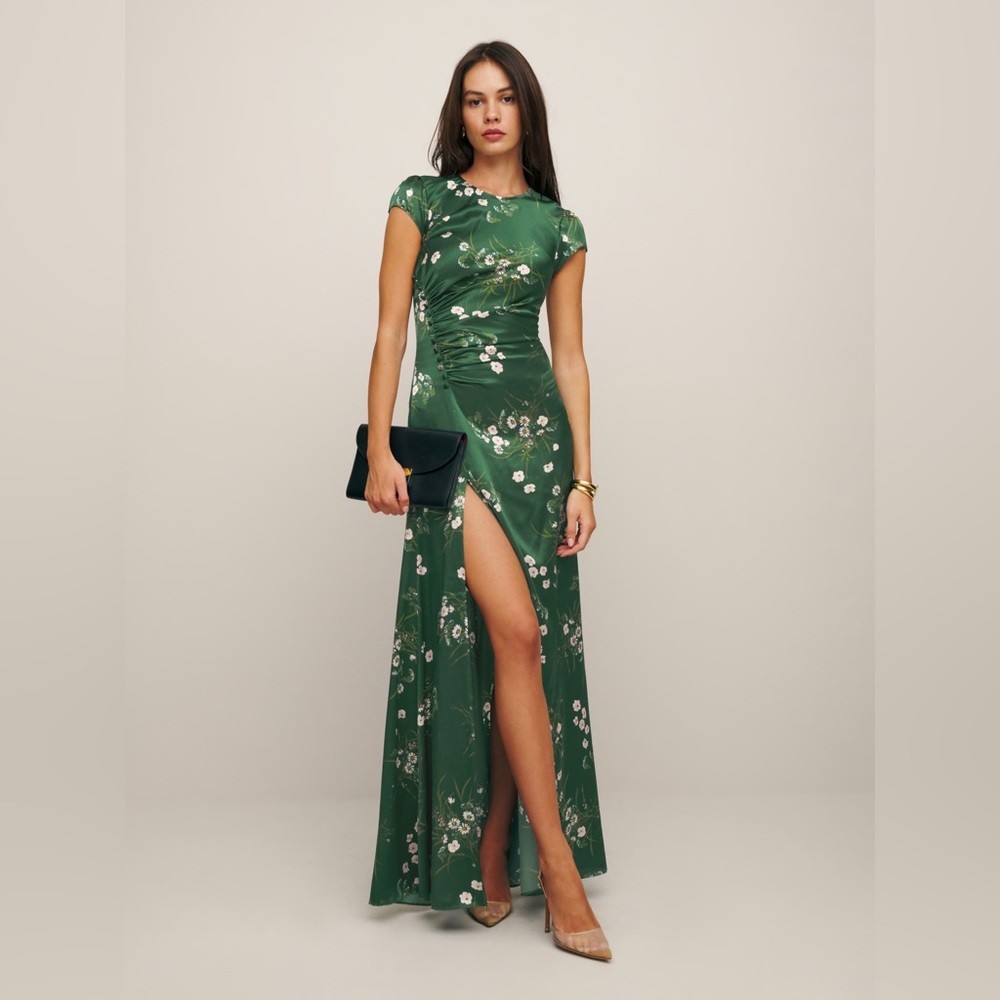 Reformation Birch Silk Dress